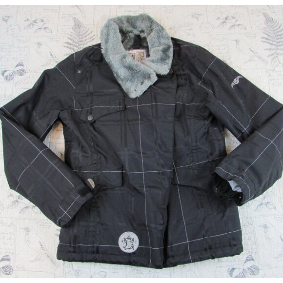EUC Burton Zip Snap Manchester Insulated Ski Snowboard Jacket Womens sz small S - Picture 1 of 9
